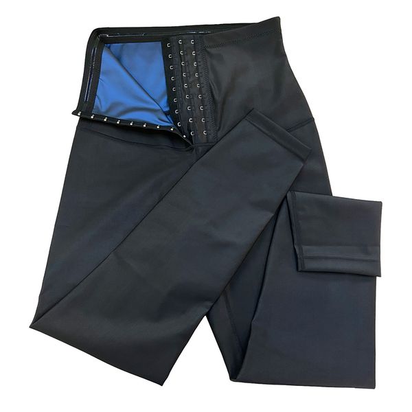 women sauna sweat pants leg shaper for yoga running sports high waistband leggings lined with blue film adjustable waist trainer tummy shape
women sauna sweat pants leg shaper for yoga running sports high waistband leggings lined with blue film adjustable waist trainer tummy shape