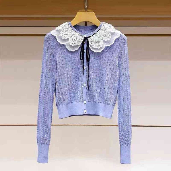 women's sweaters j family early autumn french sweet wind doll lace collar bow single breasted sweater, White;black
women's sweaters j family early autumn french sweet wind doll lace collar bow single breasted sweater, White;black