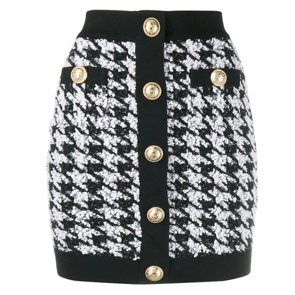 designer skirt women's lion buttons shimmer tweed houndstooth mini skirt 201110, Black
designer skirt women's lion buttons shimmer tweed houndstooth mini skirt 201110, Black