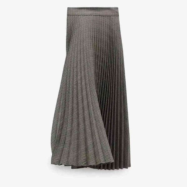 xnwmnz za women pleated check skirt beige aline midi with invisible side zip fastening 210513, Black
xnwmnz za women pleated check skirt beige aline midi with invisible side zip fastening 210513, Black