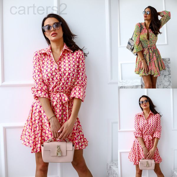 casual dresses designer 2022 women's spring new long sleeve printed waist shirt dress 8sos2022, Black;gray
casual dresses designer 2022 women's spring new long sleeve printed waist shirt dress 8sos2022, Black;gray