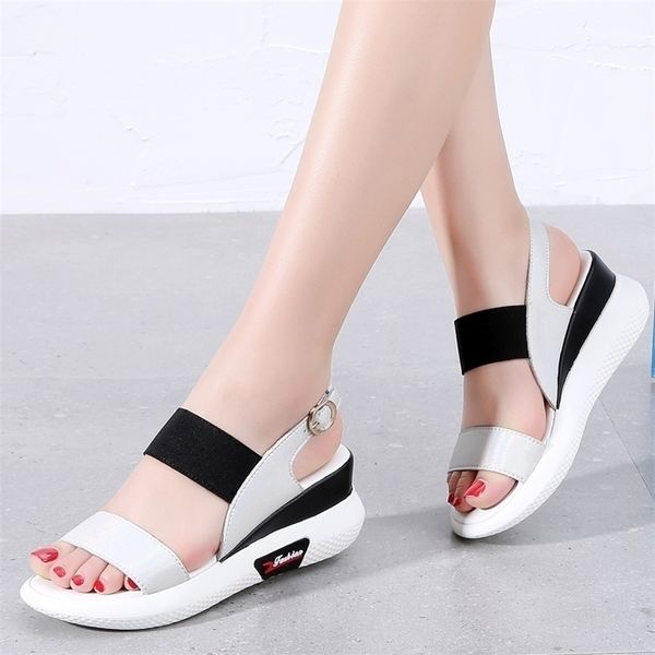 fashion split leather women sandals flat platform women summer shoes sneakers open toe breathable ladies beach sandals 210319, Black
fashion split leather women sandals flat platform women summer shoes sneakers open toe breathable ladies beach sandals 210319, Black