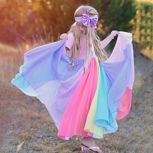 fashion baby girl rainbow dress cotton summer long girl vestido party birthday dress patchwork mesh clothes 18 year 220614, Red;yellow
fashion baby girl rainbow dress cotton summer long girl vestido party birthday dress patchwork mesh clothes 18 year 220614, Red;yellow