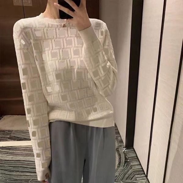 women's knits & tees designer hollow out long sleeves fashion pullover full f letter embossed print knit white laoq
women's knits & tees designer hollow out long sleeves fashion pullover full f letter embossed print knit white laoq