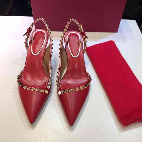 women designer dress shoes luxury pumps rivets 6.5cm stiletto heels sheepskin leather hollow ankle strap lady party shoe size 35-41, Black
women designer dress shoes luxury pumps rivets 6.5cm stiletto heels sheepskin leather hollow ankle strap lady party shoe size 35-41, Black
