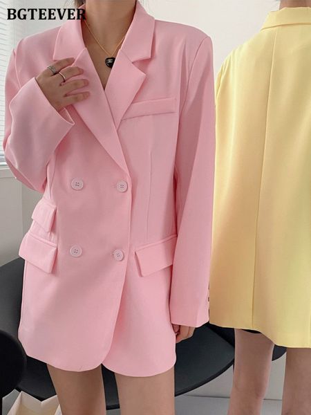stylish loose notched collar women suit jackets elegant long sleeve double breasted female blazer 2022 spring outwear, White;black
stylish loose notched collar women suit jackets elegant long sleeve double breasted female blazer 2022 spring outwear, White;black