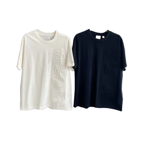 classic british style designer men's luxury three-dimensional relief letters oversize loose short sleeves 100% pure cotton tee for men, White;black
classic british style designer men's luxury three-dimensional relief letters oversize loose short sleeves 100% pure cotton tee for men, White;black