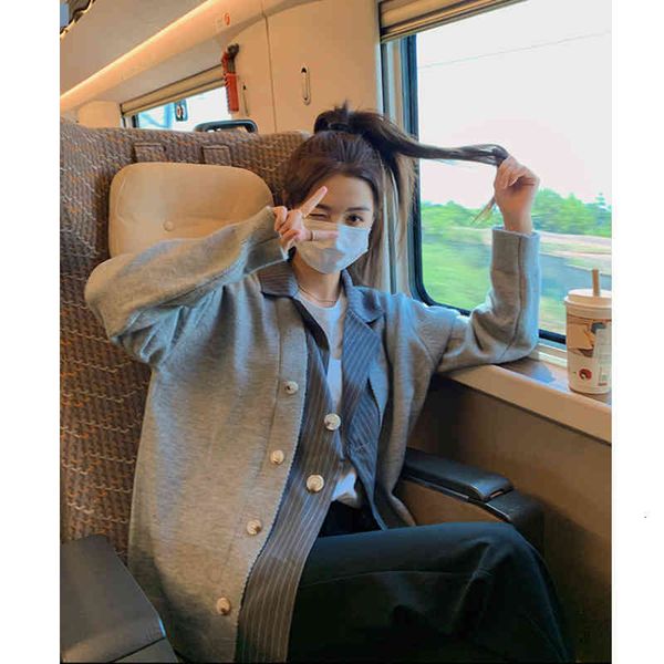 women's knits & tees fashion fake two piece sweater coat cardigan women's spring and autumn style loose lazy design sense puok, White
women's knits & tees fashion fake two piece sweater coat cardigan women's spring and autumn style loose lazy design sense puok, White