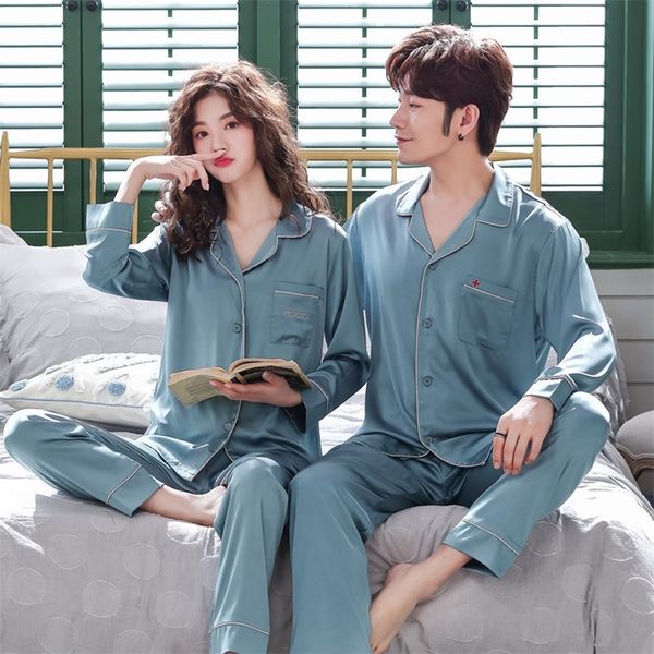youest lovers silk satin pajama sets couple home suit spring sleepwear long sleeve pajama sets t200429, Black;red
youest lovers silk satin pajama sets couple home suit spring sleepwear long sleeve pajama sets t200429, Black;red