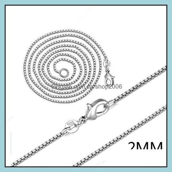 chains necklaces pendants jewelry sier box chians 2mm link chain necklace for women girl fashion wholesale ship 0356wh drop delivery 2021, Silver
chains necklaces pendants jewelry sier box chians 2mm link chain necklace for women girl fashion wholesale ship 0356wh drop delivery 2021, Silver