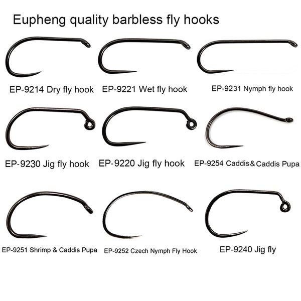 eupheng 100pcs competition barbless fly fishing hook tying materails dry nymph shirmp wet caddis fly hook black nickle 220623
eupheng 100pcs competition barbless fly fishing hook tying materails dry nymph shirmp wet caddis fly hook black nickle 220623