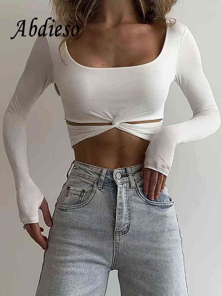 women's abdieso y2k square neck long sleeve t shirts women hollow o t220823, White
women's abdieso y2k square neck long sleeve t shirts women hollow o t220823, White
