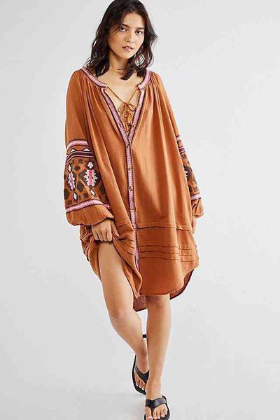 luxury designer women's dresses 5582# ethnic embroidery loose cardigan dresses, Black;gray
luxury designer women's dresses 5582# ethnic embroidery loose cardigan dresses, Black;gray