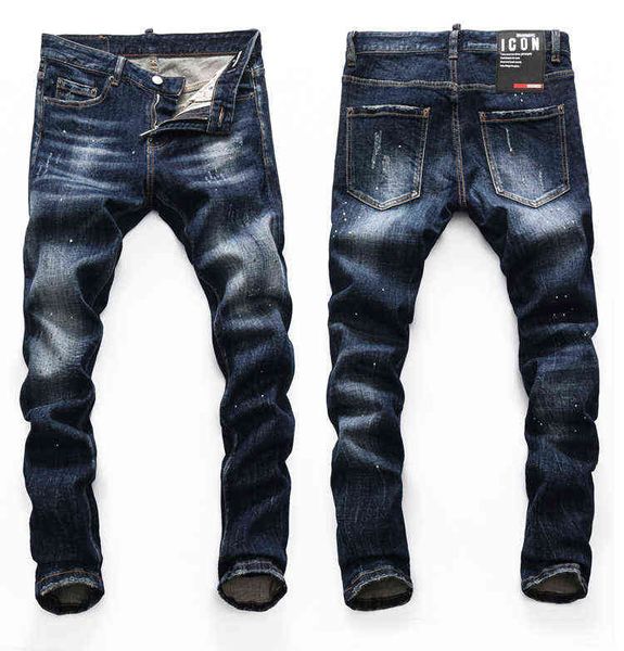 dsq brand european style mens slim elastic jeans men straight denim trousers zipper patchwork slim blue hole for men 8150
dsq brand european style mens slim elastic jeans men straight denim trousers zipper patchwork slim blue hole for men 8150