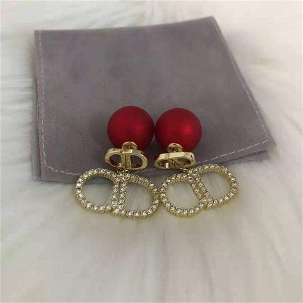 ornament charm earring new red big pearl rhinestone earrings autumn and winter temperament simple female s925 silver needle, Golden
ornament charm earring new red big pearl rhinestone earrings autumn and winter temperament simple female s925 silver needle, Golden