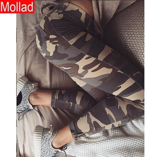 style camouflage high waist leggings stretch workout ninth pants y200113, Black;white
style camouflage high waist leggings stretch workout ninth pants y200113, Black;white