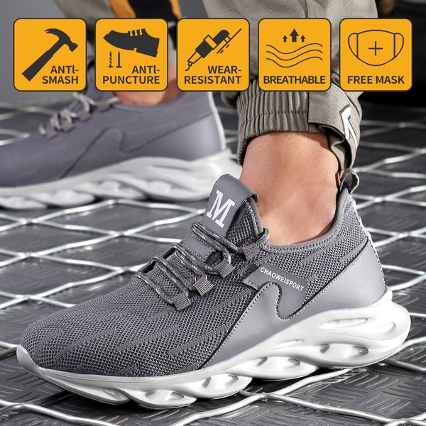 china work safety shoes for men wear resistance protect safety shoes steel toe soft light work boots for outdoor work breathable, Black;brown
china work safety shoes for men wear resistance protect safety shoes steel toe soft light work boots for outdoor work breathable, Black;brown