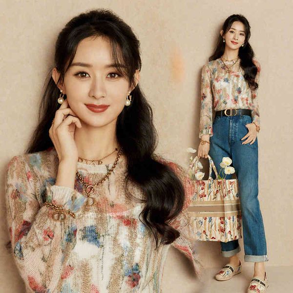 women's knits & tees star zhao liying same women's dress d home embroidery micro transparent heavy industry gold thread flower lig, White
women's knits & tees star zhao liying same women's dress d home embroidery micro transparent heavy industry gold thread flower lig, White