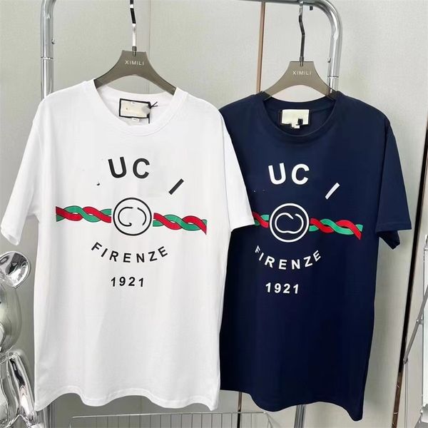 summer new family printing fashion short sleeve loose round neck top, White 
summer new family printing fashion short sleeve loose round neck top, White