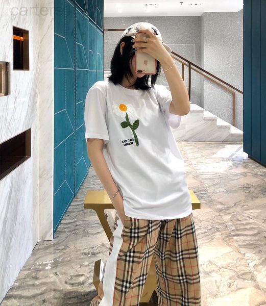 women's t-shirt designer shenzhen nanyou women's re engraved jiachao brand sunflower embroidery round neck large couple short sl, White
women's t-shirt designer shenzhen nanyou women's re engraved jiachao brand sunflower embroidery round neck large couple short sl, White