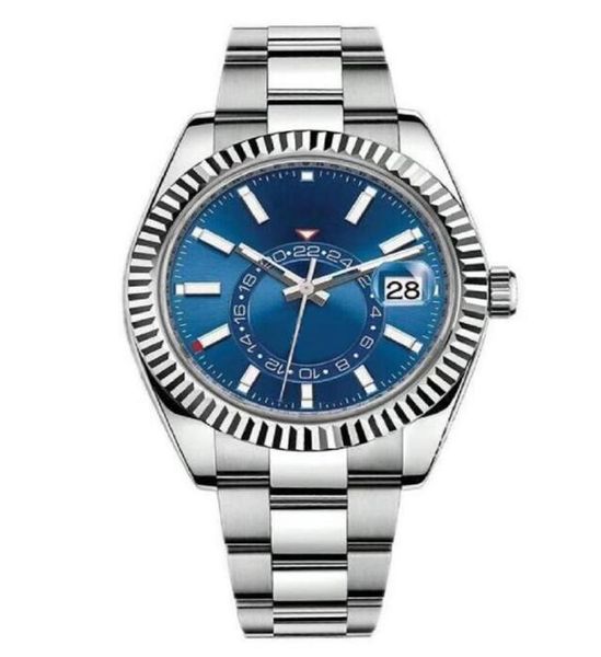 men watches waterproof dual time zone sky dweller luxury 904l stainless steel watches automatic mechanical sweep movement wristwatches, Slivery;brown 
men watches waterproof dual time zone sky dweller luxury 904l stainless steel watches automatic mechanical sweep movement wristwatches, Slivery;brown