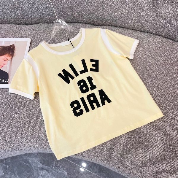 women's t-shirt designer ce home correct letter flocking printed short sleeve t-shirt women's loose round neck temperament design, White
women's t-shirt designer ce home correct letter flocking printed short sleeve t-shirt women's loose round neck temperament design, White