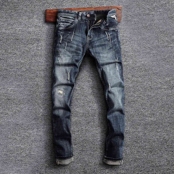 men's jeans fashionable jeans men's dark trendy leggings lengthened trend patch elastic slim straight pants itfb, Blue
men's jeans fashionable jeans men's dark trendy leggings lengthened trend patch elastic slim straight pants itfb, Blue
