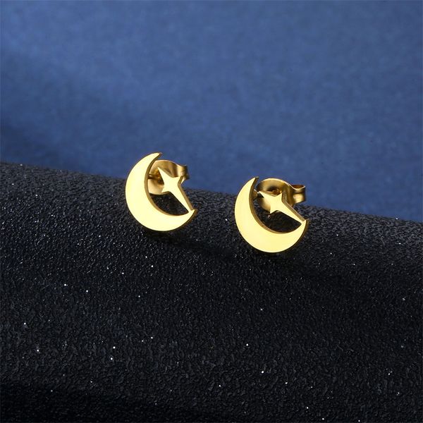 fashion star and moon necklace new design collarbone chain stud earrings set simple decoration birthday gift jewelry for women, Silver
fashion star and moon necklace new design collarbone chain stud earrings set simple decoration birthday gift jewelry for women, Silver