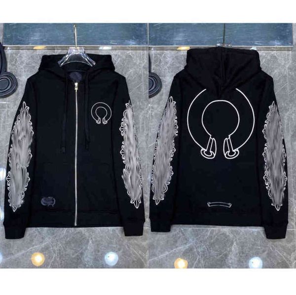 men's fashion brand jackets designer luxury zipper sweatshirts horseshoe cross print ch hoodies men women coat casual pullover loose h, Black;brown
men's fashion brand jackets designer luxury zipper sweatshirts horseshoe cross print ch hoodies men women coat casual pullover loose h, Black;brown