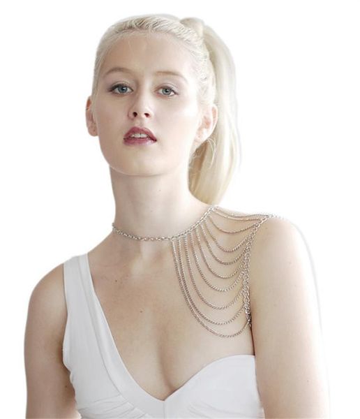 gold/silver tassel necklace shawl one chain body chain jewelry accessories for ladies, White
gold/silver tassel necklace shawl one chain body chain jewelry accessories for ladies, White