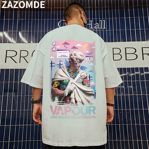 zazomde summer men t shirt fashion high street t shirts oversized hip hop short sleeve casual cotton men harajuku streetwear 220706, White;black
zazomde summer men t shirt fashion high street t shirts oversized hip hop short sleeve casual cotton men harajuku streetwear 220706, White;black