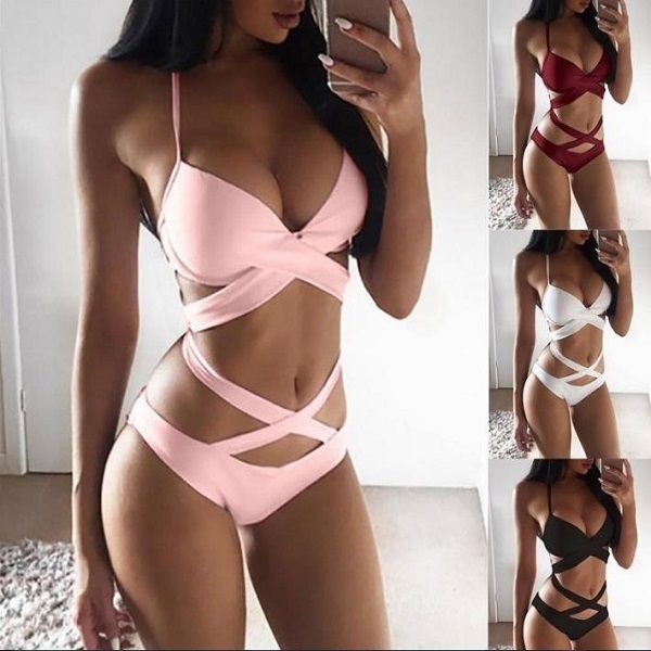 swimwear bikinis women swimsuit high waisted bathing suits swim halter push up aa, White;black
swimwear bikinis women swimsuit high waisted bathing suits swim halter push up aa, White;black