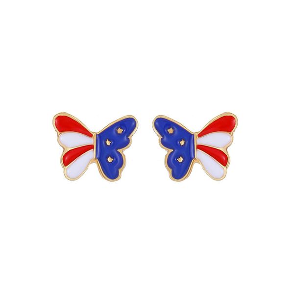 selling copper diamond stud star butterfly earrings american independence day earrings creative personality ear accessories, Golden;silver
selling copper diamond stud star butterfly earrings american independence day earrings creative personality ear accessories, Golden;silver