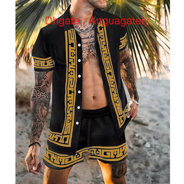 men's summer casual shirts tracksuit hawaiian sets t-shirts printing luxury swim short sleeve button men shirt suit vacation beach fash, White;black
men's summer casual shirts tracksuit hawaiian sets t-shirts printing luxury swim short sleeve button men shirt suit vacation beach fash, White;black