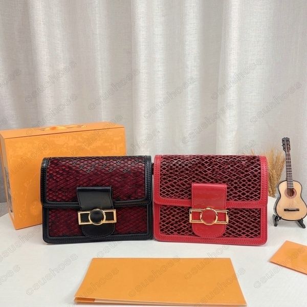 22ss dauphine hollow out bag mini handbag black red china limited luxury designer lock womens messenger leather shoulder bags crossbody, Red;black
22ss dauphine hollow out bag mini handbag black red china limited luxury designer lock womens messenger leather shoulder bags crossbody, Red;black