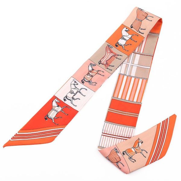 women's scarf fashion printed silk ribbon scarf headband, Blue;gray
women's scarf fashion printed silk ribbon scarf headband, Blue;gray