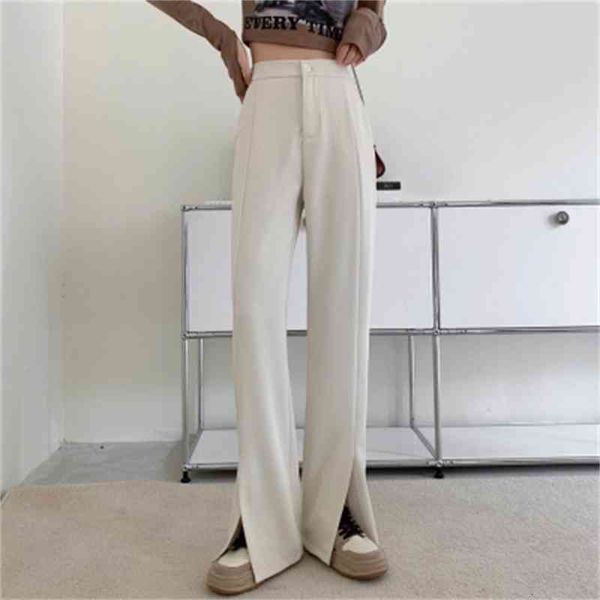 women's pants capris slit wide leg pants women's high waist hanging casual suit loose straight tube floor pants yw9j, Black;white
women's pants capris slit wide leg pants women's high waist hanging casual suit loose straight tube floor pants yw9j, Black;white