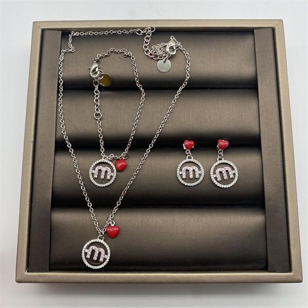 design jewelry miao miu love heart letter pink diamond simple and versatile earrings necklace bracelet female303c, Golden
design jewelry miao miu love heart letter pink diamond simple and versatile earrings necklace bracelet female303c, Golden