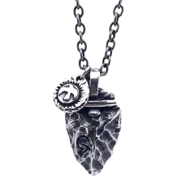 titanium steel retro indian arrow pendant necklace trendy men's personality hip-hop fashion high jewelry accessories, Silver
titanium steel retro indian arrow pendant necklace trendy men's personality hip-hop fashion high jewelry accessories, Silver