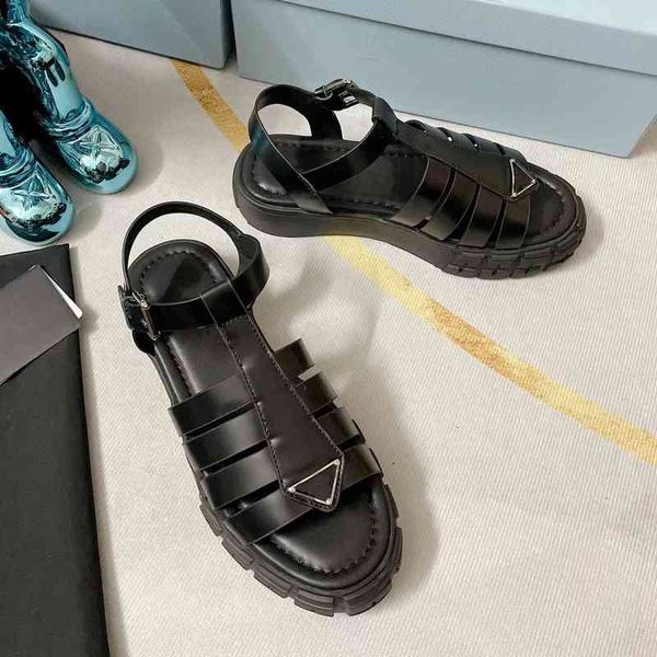 sandals women's leather gladiator sandals open end buckle increased waist summer series, Black
sandals women's leather gladiator sandals open end buckle increased waist summer series, Black