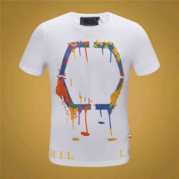 men's t shirt designer phillip plain fashion brand shirt clothing diamond print letter pp round neck men short shaft tshirts cotton te, White;black
men's t shirt designer phillip plain fashion brand shirt clothing diamond print letter pp round neck men short shaft tshirts cotton te, White;black