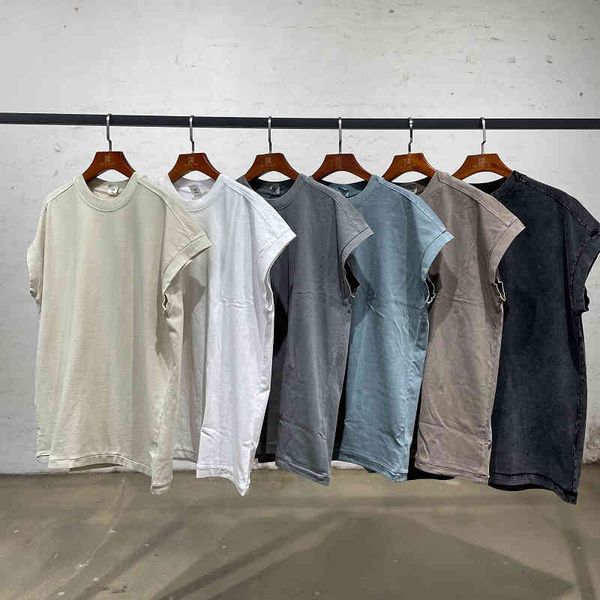 men' tank 2022 solid color washed old fish mouth collar waistcoat fog high street ins hip hop sleeveless t-shirt kp5z, White;black
men' tank 2022 solid color washed old fish mouth collar waistcoat fog high street ins hip hop sleeveless t-shirt kp5z, White;black