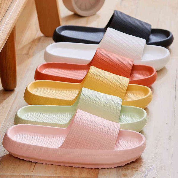 new slippers women stepping on shit slippers female summer indoor home bathroom bath couple thick bottom sandals man shoes t220728, Black
new slippers women stepping on shit slippers female summer indoor home bathroom bath couple thick bottom sandals man shoes t220728, Black