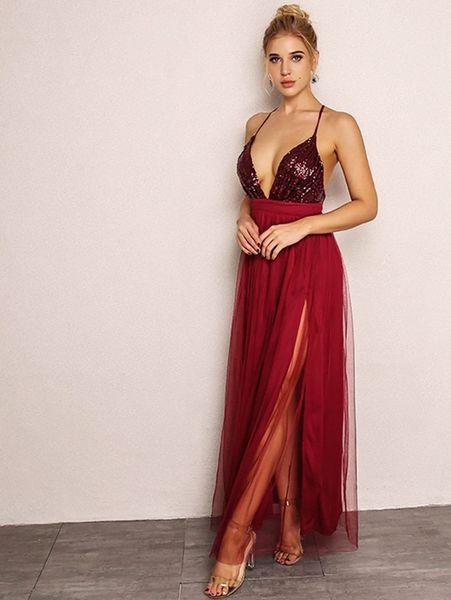 joyfunear cross back plunge sequin tulle dress d3kd#, Black;gray
joyfunear cross back plunge sequin tulle dress d3kd#, Black;gray