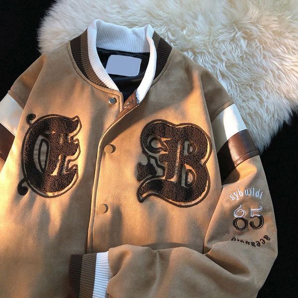 men's jackets street retro american jacket men and women bf design loose niche couple trend wild casual baseball uniformmen's, Black;brown
men's jackets street retro american jacket men and women bf design loose niche couple trend wild casual baseball uniformmen's, Black;brown