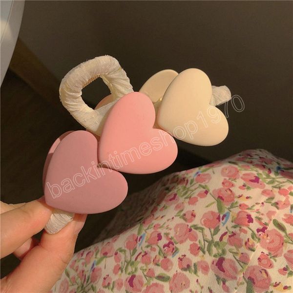 elegant love charm hair clip large heart clamps hair claws clips for women girl hair accessories, Slivery;white
elegant love charm hair clip large heart clamps hair claws clips for women girl hair accessories, Slivery;white