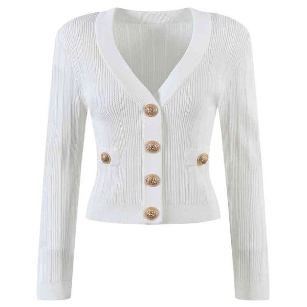 women's sweaters early autumn metal button sweater women's clothing simple temperament v-neck long sleeve pocket pit stripe coat w, White;black
women's sweaters early autumn metal button sweater women's clothing simple temperament v-neck long sleeve pocket pit stripe coat w, White;black