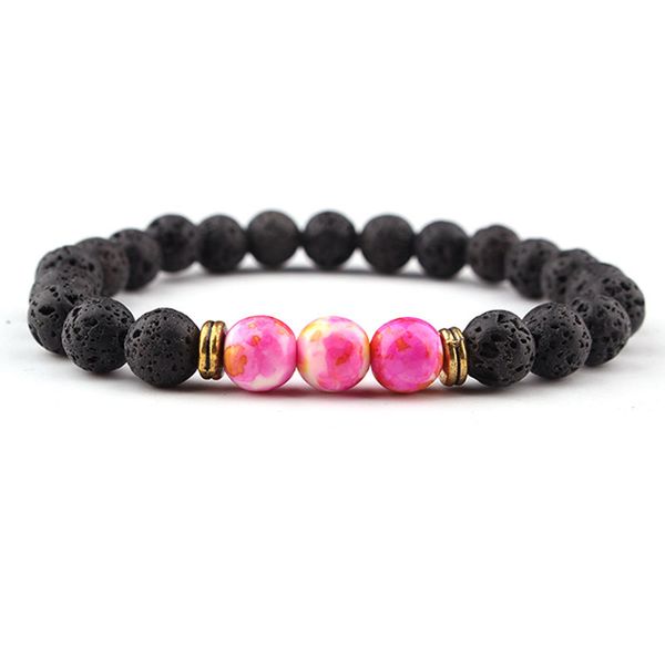 8mm natural energy lava stone strands bracelets handmade beaded for lady women charm yoga fashion jewelry, Black
8mm natural energy lava stone strands bracelets handmade beaded for lady women charm yoga fashion jewelry, Black