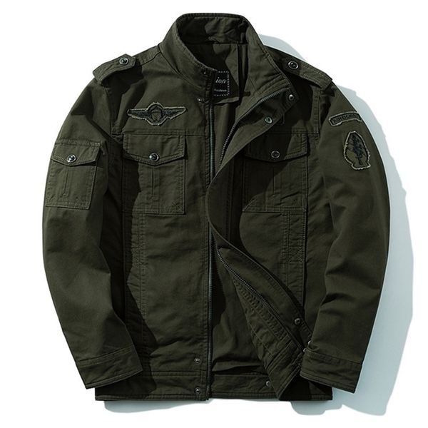 workwear large size men s wear spring and autumn coat cotton washing jacket with epaulets stand collar jacket clothes 802 lj201013, Black;brown
workwear large size men s wear spring and autumn coat cotton washing jacket with epaulets stand collar jacket clothes 802 lj201013, Black;brown