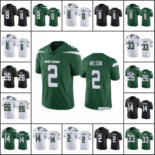 new york''jets''men #8 elijah moore 2 zach wilson 14 sam darnold 26 le'veon bell 11 denzel mims limited'', Black
new york''jets''men #8 elijah moore 2 zach wilson 14 sam darnold 26 le'veon bell 11 denzel mims limited'', Black
